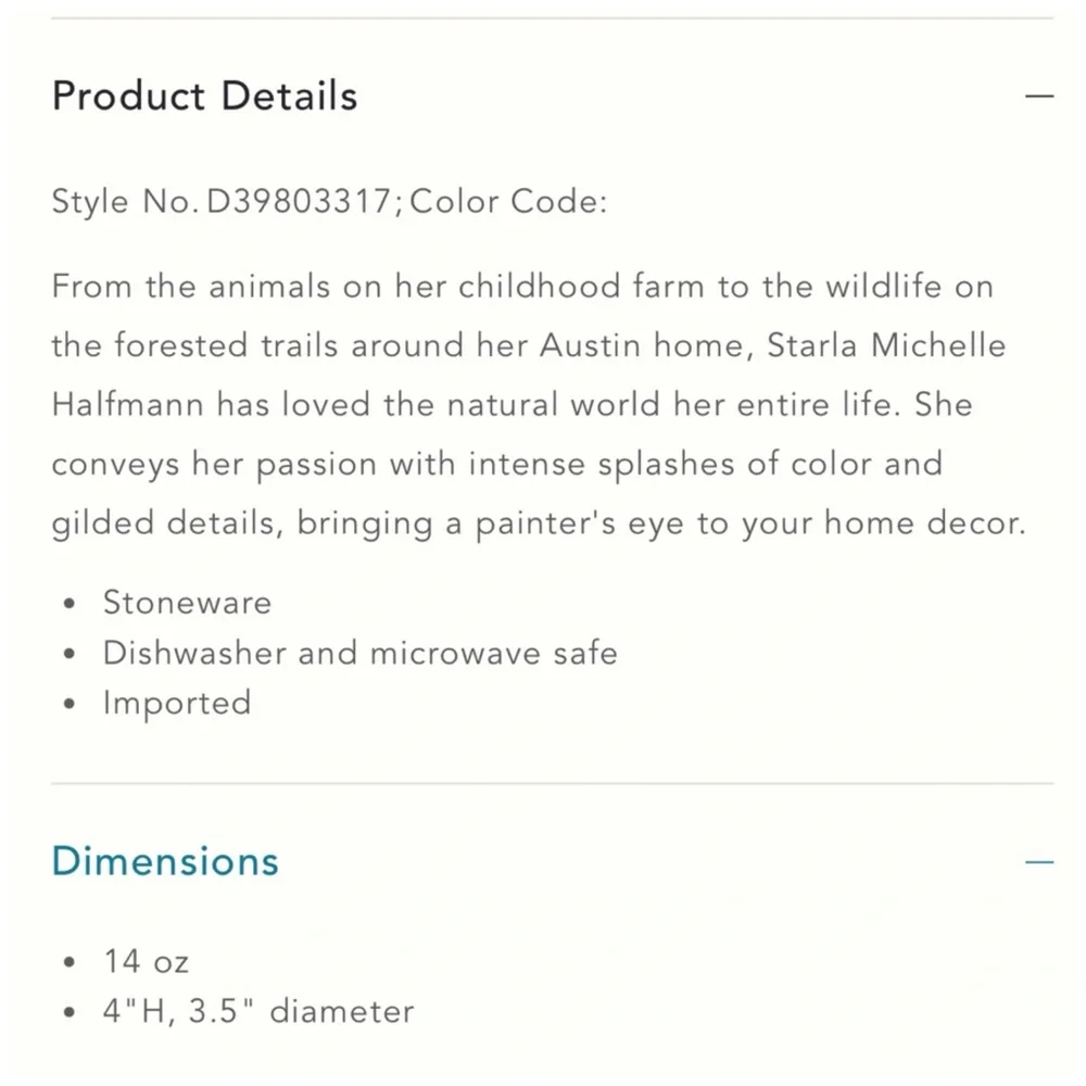 Anthro “Petal Palette Monogram Mug” - Picture 10 of 14